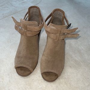 Sole Society peep toe booties